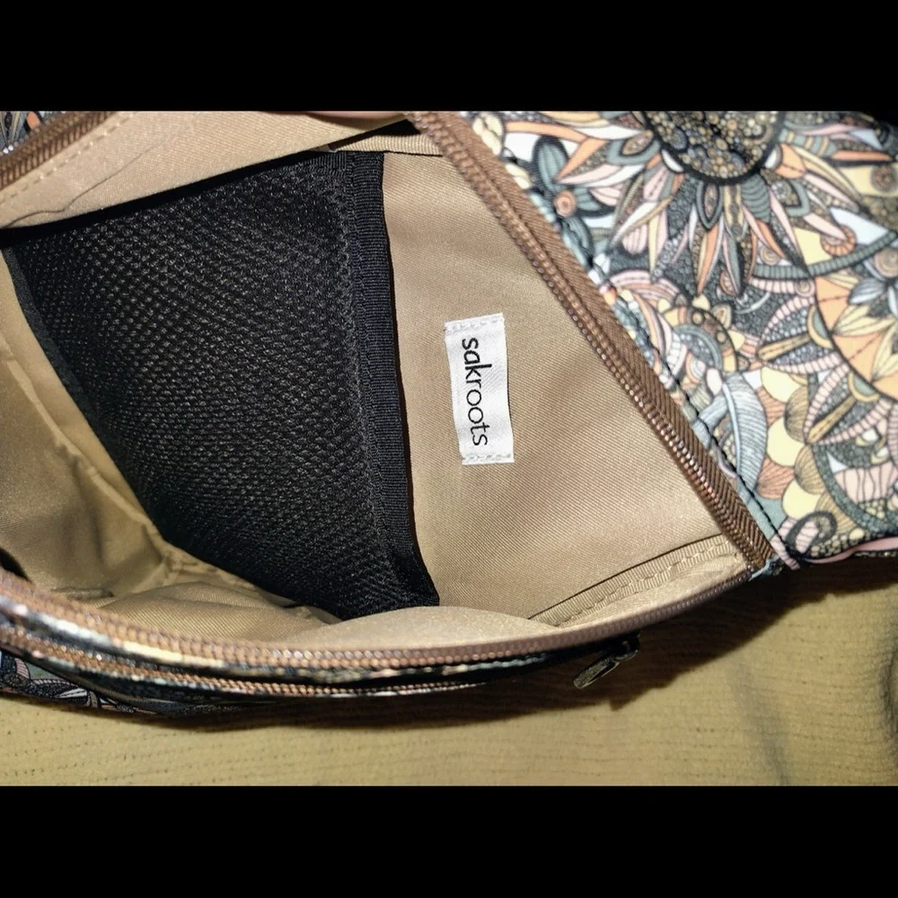Sakroots Multicolor Sling Bag with Brown Accents - Picture 5 of 7